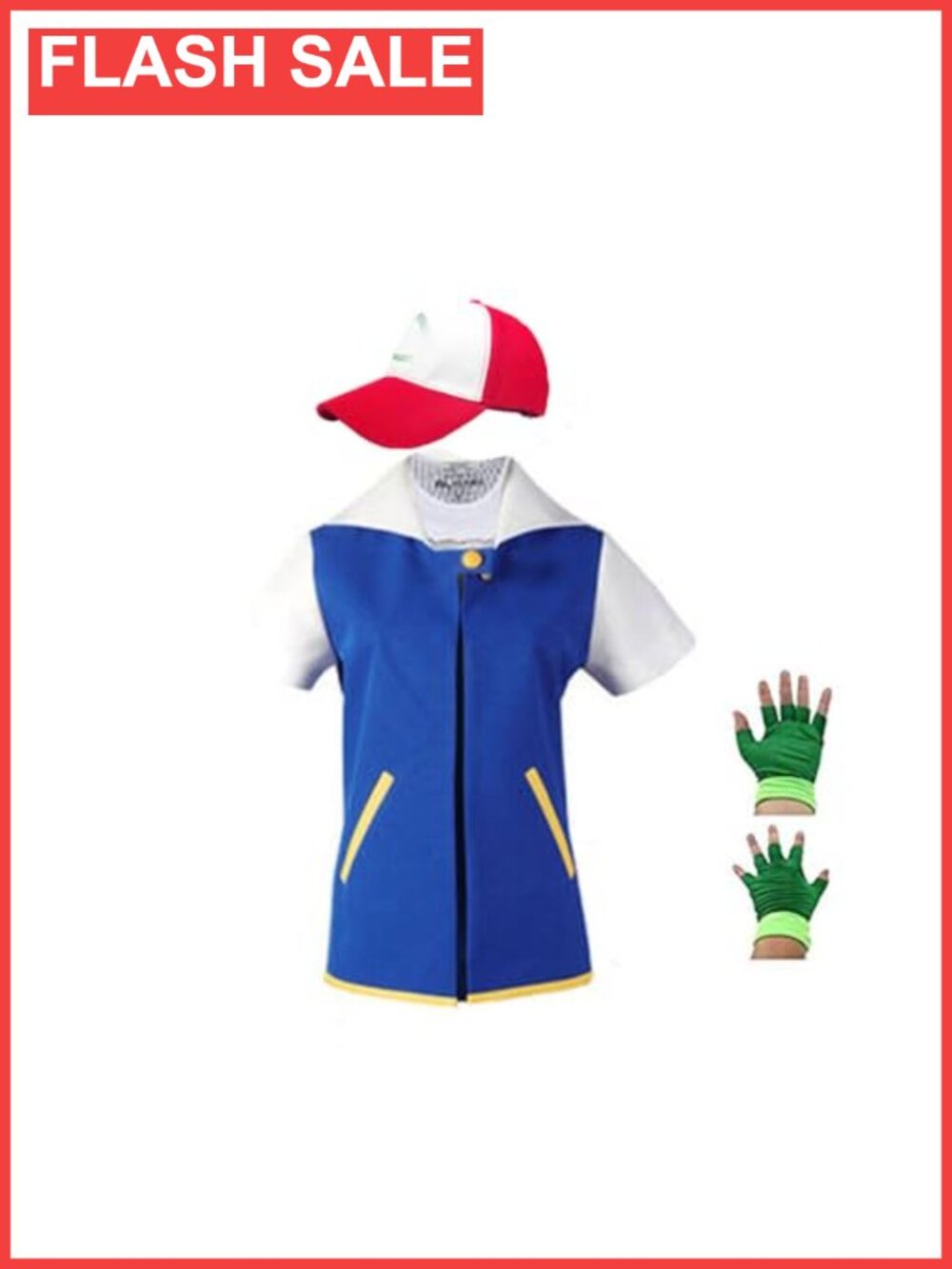 GIZMAC Trainer Cosplay Costume Hoodie Jacket Gloves Hat Set Unisex Game
